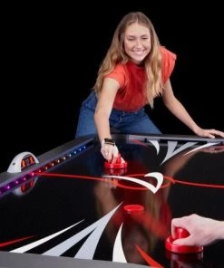 Fat Cat Volt LED Illuminated 7 Ft Air Hockey Table