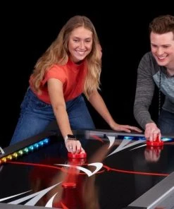 Fat Cat Volt LED Illuminated 7 Ft Air Hockey Table