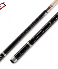 Cuetec Gen-Tek Series 58" Two Piece Cue - 3/8" X 14" Joint Pin - Black And White