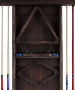 Imperial Reno Deluxe Wall Rack - Weathered Dark Chestnut CUE RACKS