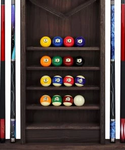 Imperial Reno Deluxe Wall Rack - Weathered Dark Chestnut CUE RACKS