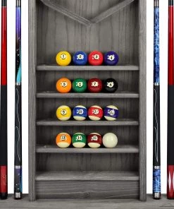 Imperial Reno Deluxe Wall Rack - Silver Mist CUE RACKS