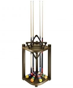 Imperial Double Thick Corner Cue Rack - Cappuccino CUE RACKS