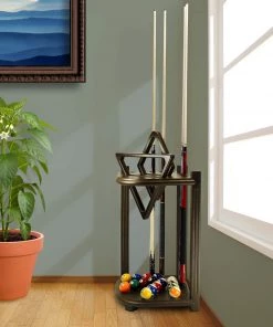 Imperial Double Thick Corner Cue Rack - Cappuccino CUE RACKS