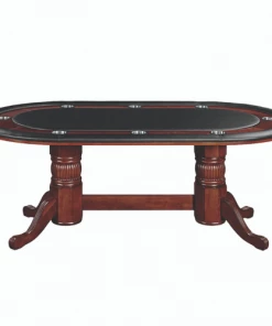 POKER TABLES RAM Game Room 84" Texas Hold'em Game Poker Table - English Tudor