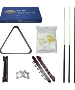 Imperial Silver Billiard Accessory Kit - Mahogany