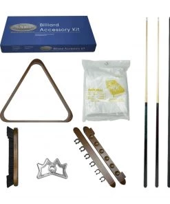 ACCESSORY KITS Imperial Silver Billiard Accessory Kit - Antique Walnut