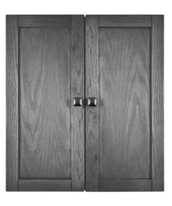 DARTBOARD CABINETS Imperial 18 Inch Bristle Dartboard Cabinet - Silver Mist