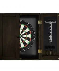 Imperial 18 Inch Bristle Dartboard Cabinet - Espresso