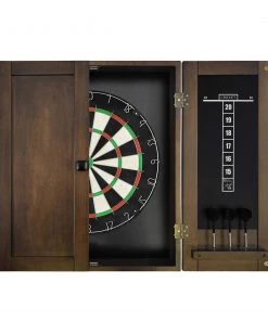 DARTBOARD CABINETS Imperial 18 Inch Bristle Dartboard Cabinet - Whiskey