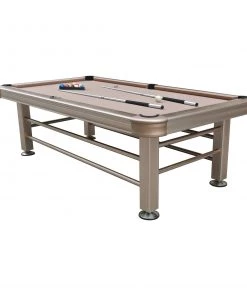 Free Bonuses Included - Imperial 8 Ft Outdoor Non-Slate Champagne Pool Table 25 Free Bonuses Included - Imperial 8 Ft Outdoor Non-Slate Champagne Pool Table