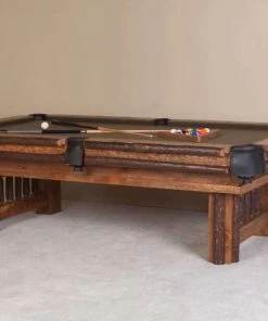 Viking Industries BILLIARDS Sawtooth Hickory Pool Table