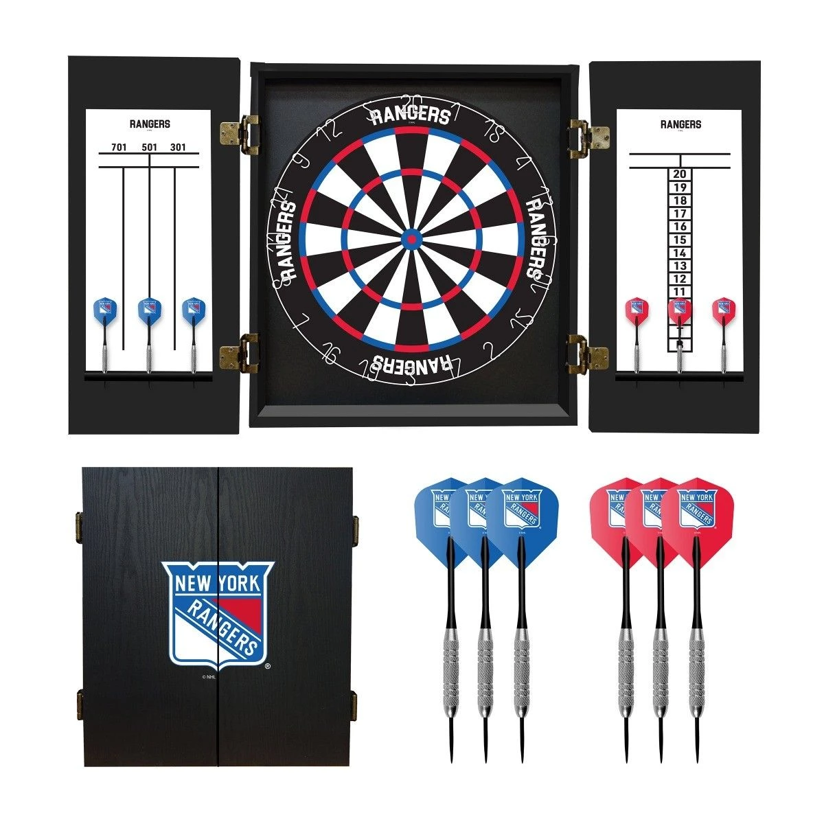 Imperial New York Rangers Fan's Choice Dartboard Set DARTBOARD CABINETS 5 Imperial New York Rangers Fan's Choice Dartboard Set DARTBOARD CABINETS