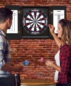 Imperial New York Rangers Fan's Choice Dartboard Set DARTBOARD CABINETS 19 Imperial New York Rangers Fan's Choice Dartboard Set DARTBOARD CABINETS