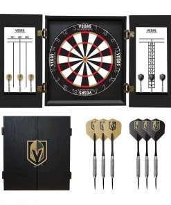 Imperial Vegas Golden Knights Fan's Choice Dartboard Set DARTBOARD CABINETS