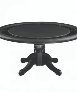 RAM Game Room 60" 2 In 1 Game Poker Table - Black