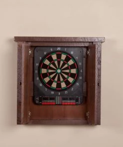Viking Industries Viking Log Barnwood Dartboard Cabinet