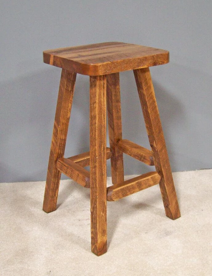 Viking Industries Barnwood Pub Stool 5 Viking Industries Barnwood Pub Stool