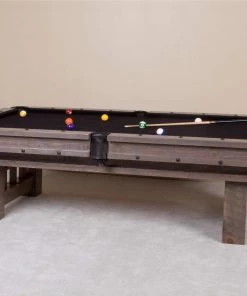 Viking Industries Viking Log 8' Barnwood Cheyenne Pool Table