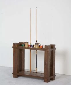 Viking Industries Viking Log Barnwood Floor Cue Rack