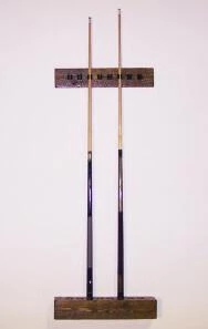 Viking Industries CUE RACKS Barnwood Wall 2 Piece Cue Rack