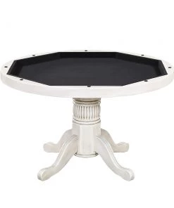 RAM Game Room 48" Game Poker Table - Antique White POKER TABLES 10 RAM Game Room 48