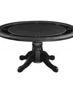 RAM Game Room 60" 2 In 1 Game Poker Table - Black