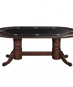RAM Game Room 84" Texas Hold'em Game Poker Table - Cappuccino