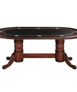 POKER TABLES RAM Game Room 84" Texas Hold'em Game Poker Table - Chestnut