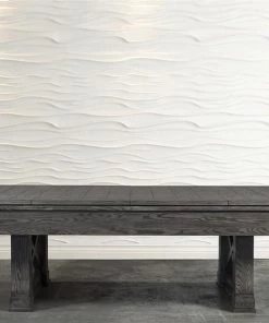 Iron Smyth Farmhouse 8’ Slate Pool Table In White Wash BILLIARDS