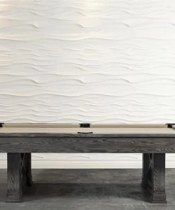 BILLIARDS Iron Smyth Farmhouse 8’ Slate Pool Table In Charcoal