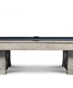 Iron Smyth Farmhouse 8’ Slate Pool Table In White Wash BILLIARDS