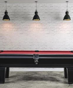 Iron Smyth Hunchback 8’ Slate Pool Table In Black
