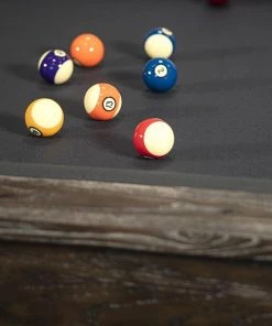 Iron Smyth Ironhorse 8’ Slate Pool Table In Brown Wash BILLIARDS