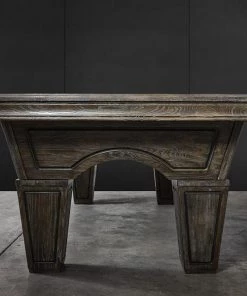 BILLIARDS Iron Smyth Don 8' Slate Pool Table In Brown Wash 14 BILLIARDS Iron Smyth Don 8' Slate Pool Table In Brown Wash