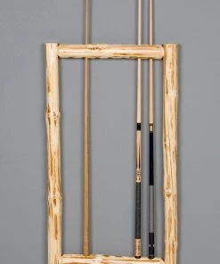 Viking Industries CUE RACKS Log Klondike Wall Framed Cue Rack