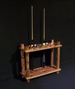 Viking Industries CUE RACKS Red Cedar Floor Cue Rack