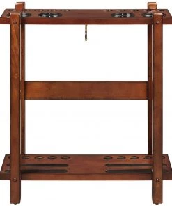RAM Game Room Straight Wooden Floor Cue Rack BILLIARDS