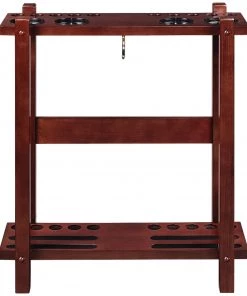 RAM Game Room Straight Wooden Floor Cue Rack BILLIARDS