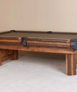 Viking Industries BILLIARDS Sawtooth Hickory Pool Table