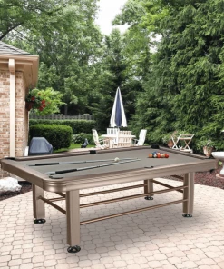 Free Bonuses Included - Imperial 8 Ft Outdoor Non-Slate Champagne Pool Table 21 Free Bonuses Included - Imperial 8 Ft Outdoor Non-Slate Champagne Pool Table