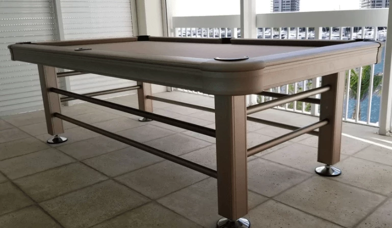 Free Bonuses Included - Imperial 8 Ft Outdoor Non-Slate Champagne Pool Table 9 Free Bonuses Included - Imperial 8 Ft Outdoor Non-Slate Champagne Pool Table