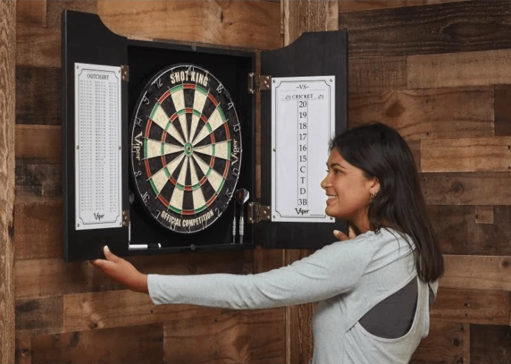 DARTBOARD CABINETS Viper Hudson Dartboard Cabinet - Black 10 DARTBOARD CABINETS Viper Hudson Dartboard Cabinet - Black