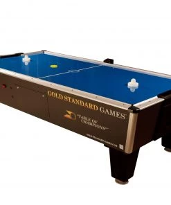 Gold Standard Games Tournament Pro 8 Ft Air Hockey Table- Dark Blue - Free Play - Side Score
