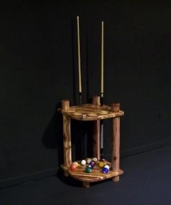 Viking Industries CUE RACKS Red Cedar Corner Cue Rack