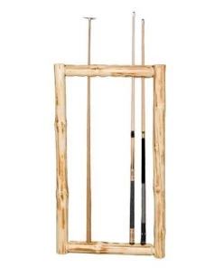 Viking Industries CUE RACKS Log Klondike Wall Framed Cue Rack