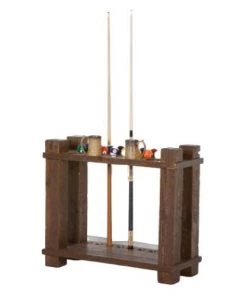 Viking Industries Viking Log Barnwood Floor Cue Rack
