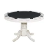 RAM Game Room 48" Game Poker Table - Antique White POKER TABLES