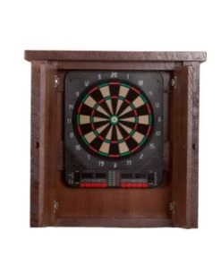 Viking Industries Viking Log Barnwood Dartboard Cabinet