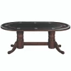 RAM Game Room 84" Texas Hold'em Game Poker Table - Cappuccino